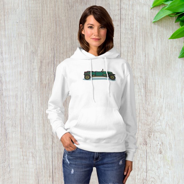 Green Vintage Car Classic Old-Timer Automobile  Hoodie (Creator Uploaded)