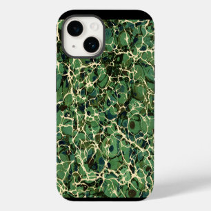 Green Vintage Marbled Paper iPhone 14 Case