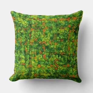 Green virtual tree bark, with small stains of red cushion