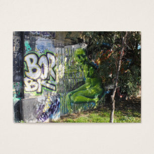 Green Visitor From Outer Space Graffiti
