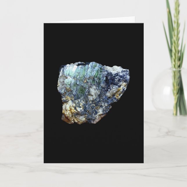 Green Vivianite Crystal Healing Vibrant Energy Card (Front)