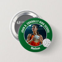 Green Volleyball Player Photo High School Spirit
