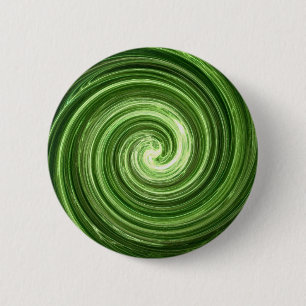 Green Vortex 6 Cm Round Badge