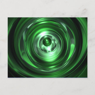 Green vortex postcard