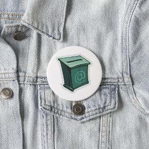 Green Voting Box 7.5 Cm Round Badge