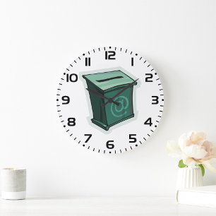 Green Voting Box Large Clock
