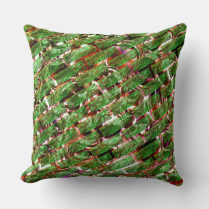 Green wall effect or bubbles salmon colour? cushion