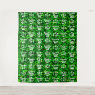 Green Wall Garden Party Backdrop Step and Repeat Tapestry