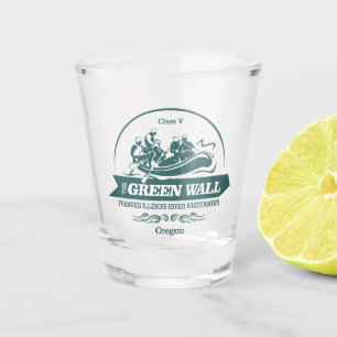 Green Wall (rafting 2) Shot Glass