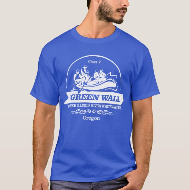 Green Wall (rafting 2) T-Shirt (Front)