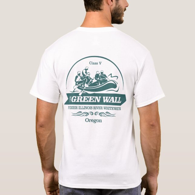 Green Wall (rafting 2) T-Shirt (Back)