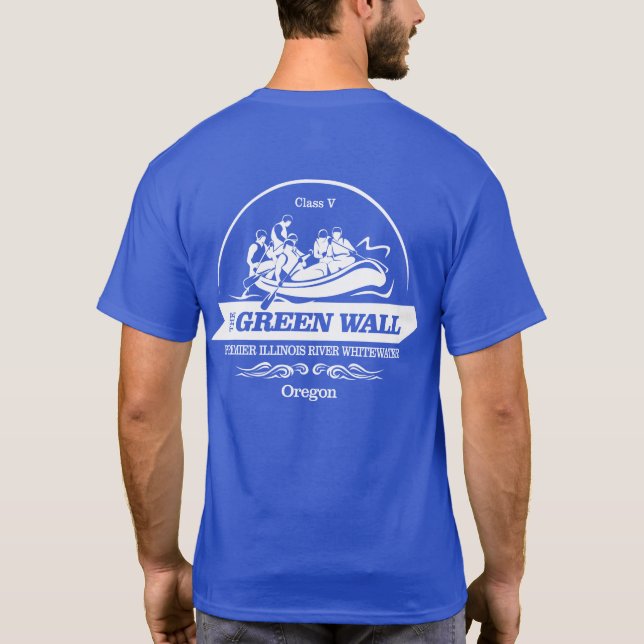 Green Wall (rafting 2) T-Shirt (Back)