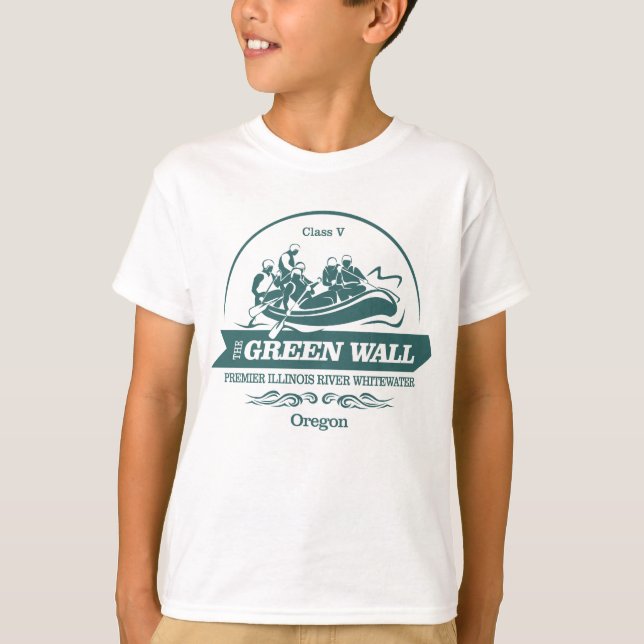 Green Wall (rafting 2) T-Shirt (Front)