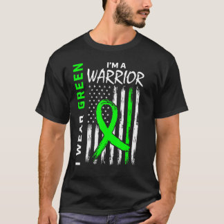 Green Warrior Kidney Disease Cerebral Palsy Awaren T-Shirt