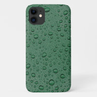 Green water droplets