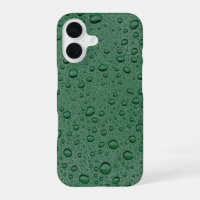 Green water droplets