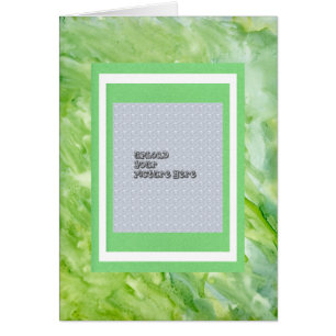 Green Watercolor Abstract Picture Album Template