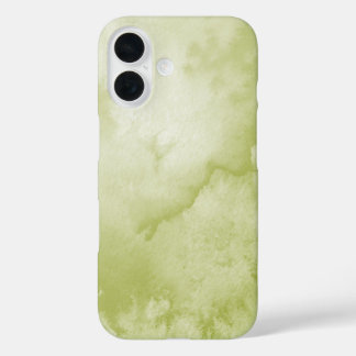Green Watercolor iPhone 16 Case