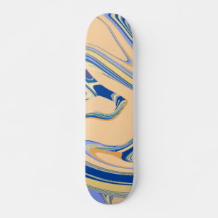 Green watercolor colourful glitter sparkle pattern skateboard