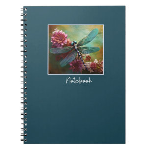 Green Watercolor Dragonfly Notebook
