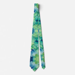 Green Watercolor Fusion Tie