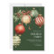 Green Watercolor Ornaments Holiday Christmas Party