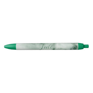 Green Watercolor Personalised Pen