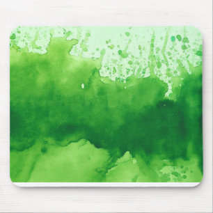 green watercolor texture background; hand painted mouse pad