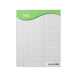 Green Wave "Enjoy Little Things" Grid Dot Notes