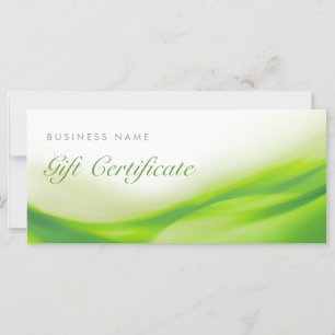 Green Wave Gift Card Certificate