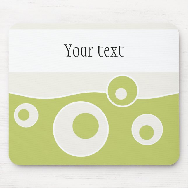 Green Wave Mouse Pad (Front)