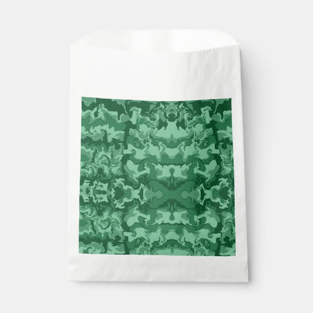 Green Waves Favour Bag (Front)