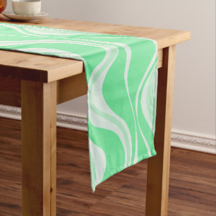 Green Waves Table Runner