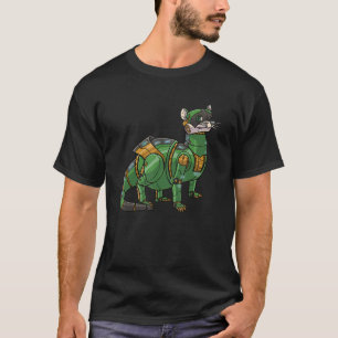 Green Weasel Robot Cyberpunk Cool Animal Robot Tee