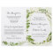 Green Wedding Program Booklets, Rustic Greenery