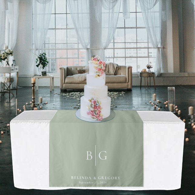 Green Wedding Sweetheart Table Runner Decor Sign Tapestry (Green Wedding Sweetheart Table Runner Decor Tapestry)