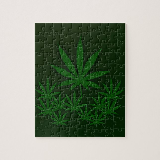 Green Weed Jigsaw Puzzle (Vertical)