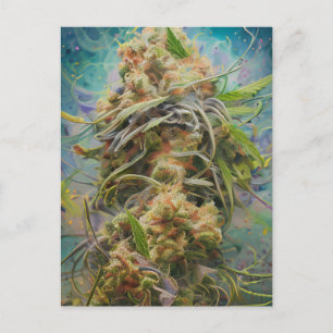 Green Weed Postcard