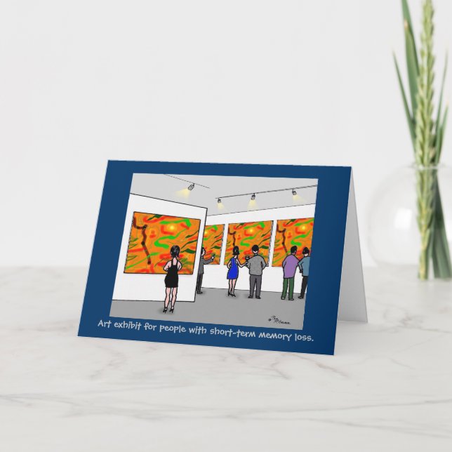 Green Weenii "Art Exhibit" Greeting Card (Front)