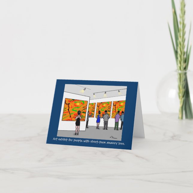 Green Weenii "Art Exhibit" Note Card (Front)