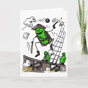 Green Weenii "Green Weenii Pirates" Greeting Card