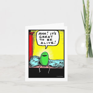 Green Weenii "It's Great to be Alive" Note Card