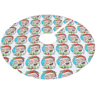 Green Weenii "Just Say HO!" Christmas Tree Skirt