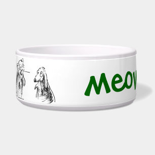 Green Weenii "Meow Woof" Pet Food Bowl