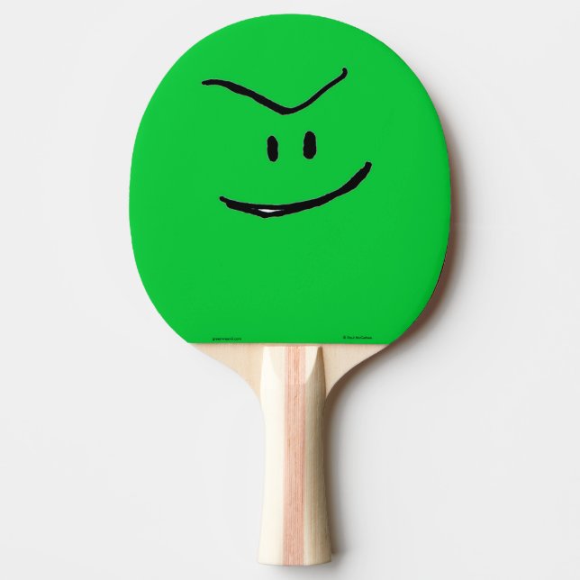 Green Weenii Ping Pong Paddle (Front)