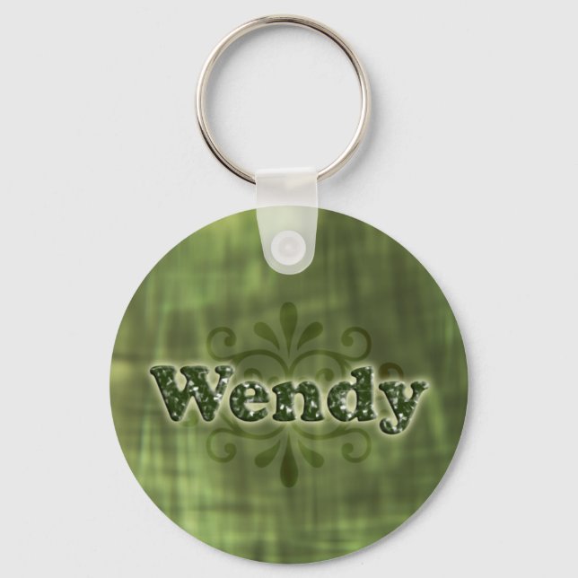 Green Wendy Key Ring (Front)