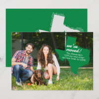 Green We've Moved - Dotted Texas Moving