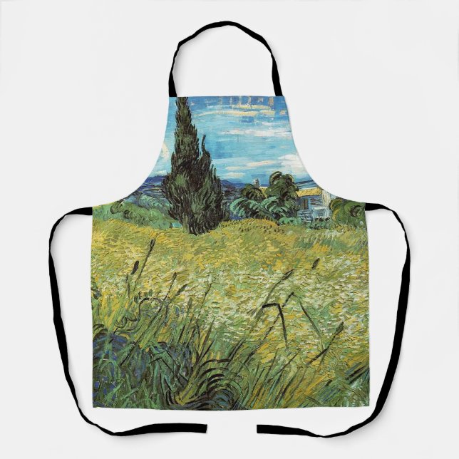 Green Wheat Field  Vincent van Gogh    Apron (Front)