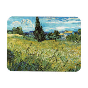 Green Wheat Field  Vincent van Gogh  Magnet