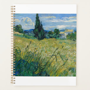 Green Wheat Field with Cypress 1889 by Vincent van Planner